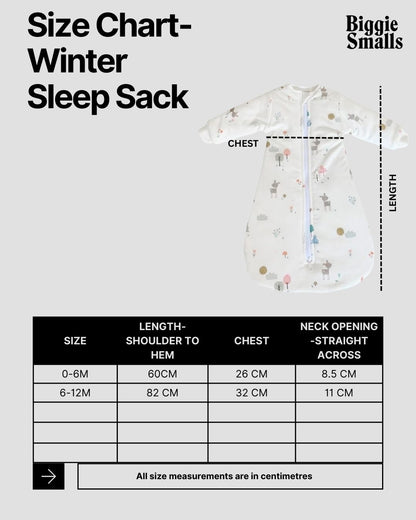 Woodlands Winter Sleep Sack- Baby