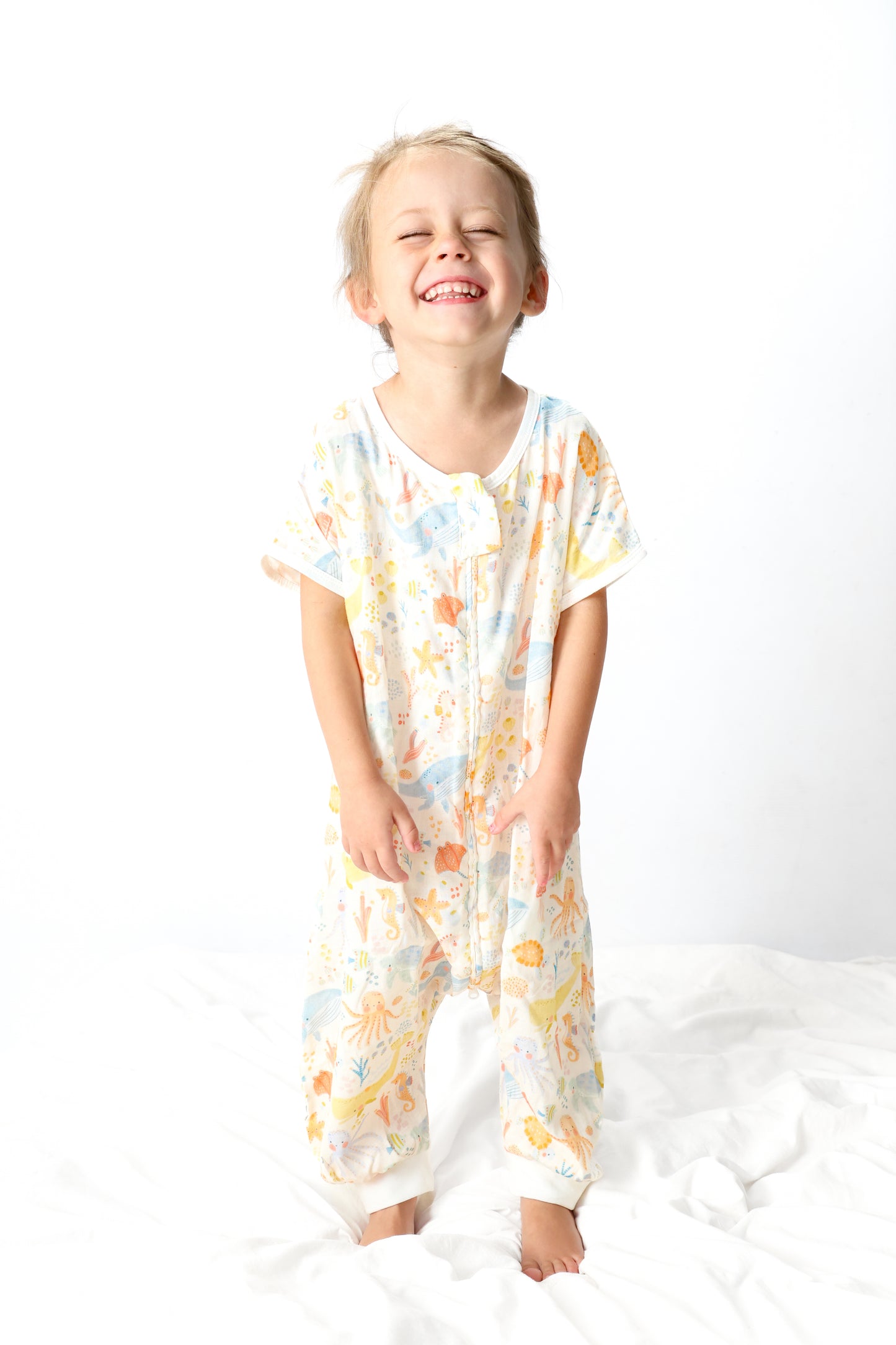 Toddler Bamboo Cotton Summer Sleep Suit-PACIFIC TIDES