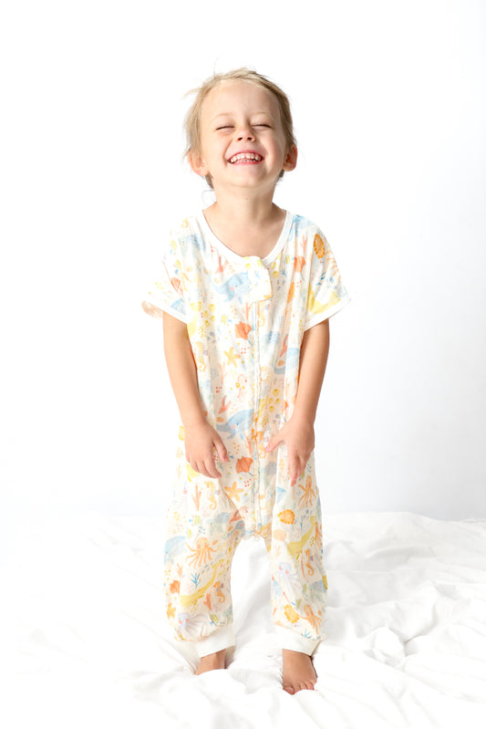 Toddler Bamboo Cotton Summer Sleep Suit-PACIFIC TIDES