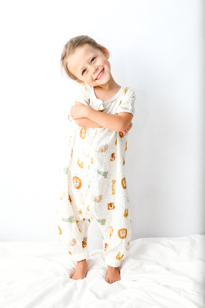 Toddler Bamboo Cotton Summer Sleep Suit- SAVANNAH DREAMS