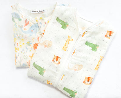 Toddler Bamboo Cotton Summer Sleep Suit- SAVANNAH DREAMS
