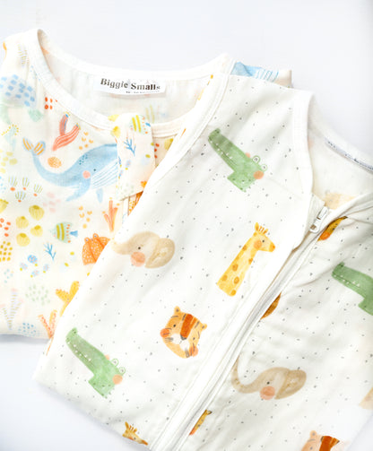 Toddler Bamboo Cotton Summer Sleep Suit- SAVANNAH DREAMS