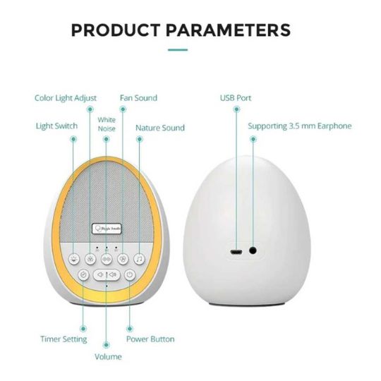 Biggie Smalls White Noise Machine & Night Light